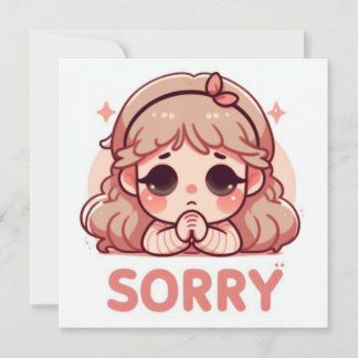 Cartes Pour Fêtes Annuelles I'm Sorry 