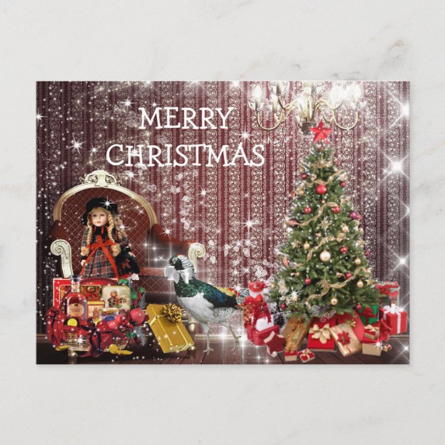 Cartes Pour Fêtes Annuelles Imaginaire chic heureux Postcart de Joyeux Noël (Devant)