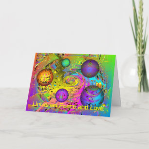 Cartes Pour Fêtes Annuelles Imaginaire Universe Salutation de vacances