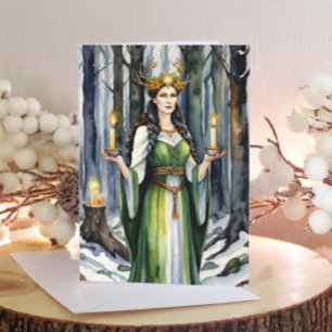 Cartes Pour Fêtes Annuelles Imbolc Goddess Candlemas Forest Celtic Wiccan