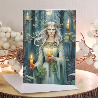 Cartes Pour Fêtes Annuelles Imbolc Goddess Candlemas Forest Celtic Wiccan