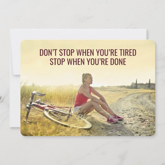 Cartes Pour Fêtes Annuelles Impression motivationnelle - Devis personnalisable (Devant)
