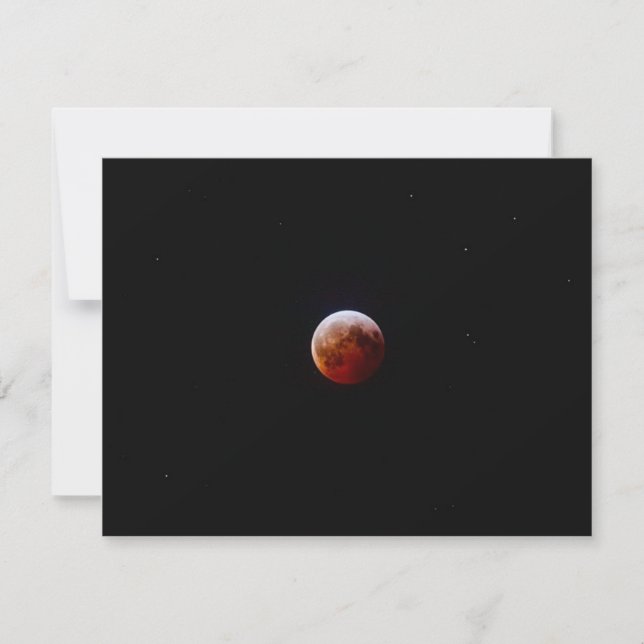 Cartes Pour Fêtes Annuelles Impression photo Pleine lune (Devant)