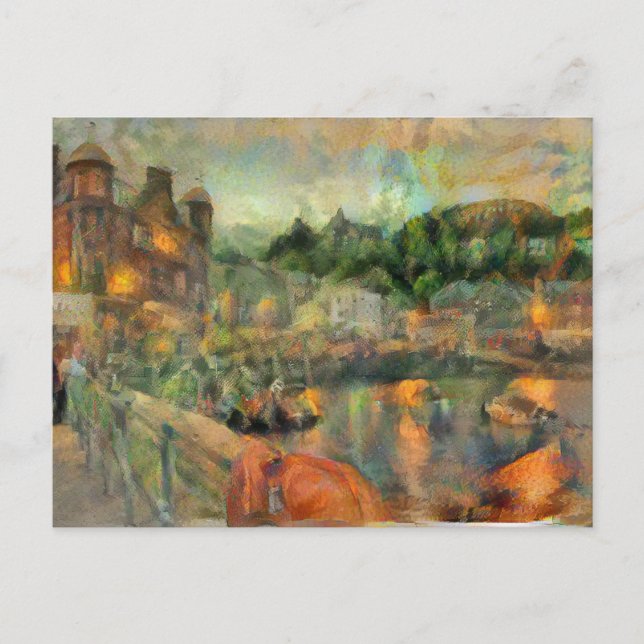Cartes Pour Fêtes Annuelles Impressioniste Oban (Devant)