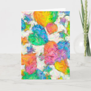 Cartes Pour Fêtes Annuelles Impressionniste Pastel Valentine Hearts