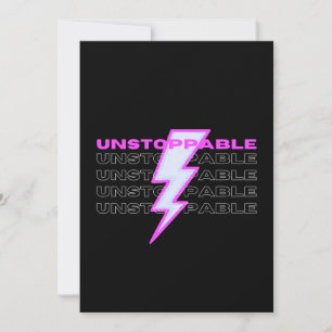 Cartes Pour Fêtes Annuelles Inarrêtable, Motivationnelle, Inspirationnelle