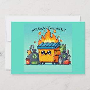 Cartes Pour Fêtes Annuelles Incendie de dumping