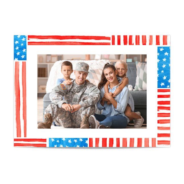 Cartes Pour Fêtes Annuelles Indépendance peinte 4 juillet photo (Créateur téléchargé)