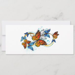 Cartes Pour Fêtes Annuelles Infinité de papillons monarques