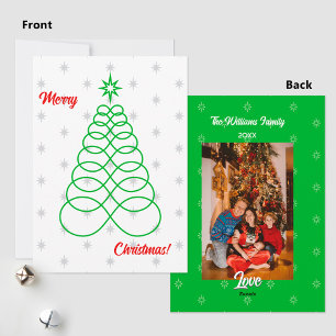 Cartes Pour Fêtes Annuelles Infinite Love Christmas Tree - Photo de retour