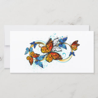 Cartes Pour Fêtes Annuelles Infinity of Monarch Butterflies