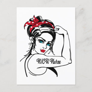 Cartes Pour Fêtes Annuelles Infirmière en néonatalogie Rosie la riveteuse Pin 