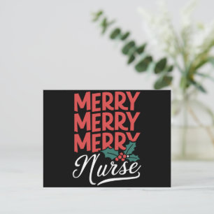 Cartes Pour Fêtes Annuelles Infirmière Noël Joyeuse Infirmière Cadeaux De Soin