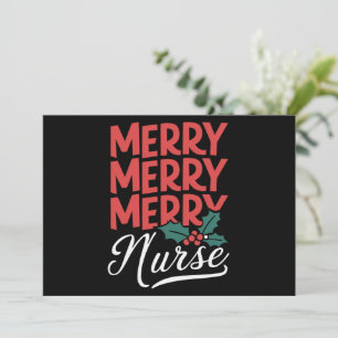 Cartes Pour Fêtes Annuelles Infirmière Noël Joyeux Infirmière Cadeaux de soins