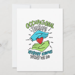 Cartes Pour Fêtes Annuelles Infirmière thérapeute professionnelle Cadeau