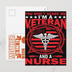 Cartes Pour Fêtes Annuelles Infirmière vétéran 4 juillet design USA