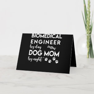 Cartes Pour Fêtes Annuelles Ingénieur biomédical Chien Maman Amoureux des chie
