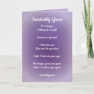 Cartes Pour Fêtes Annuelles Insatiablement Votre Poème Twin Flame