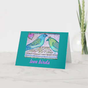 Cartes Pour Fêtes Annuelles Inséparables