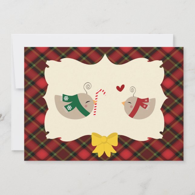 Cartes Pour Fêtes Annuelles Inséparables de Noël (Devant)
