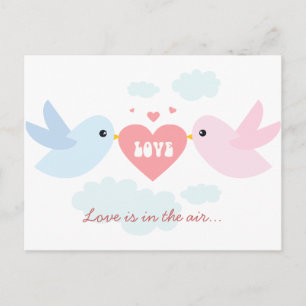 Cartes Pour Fêtes Annuelles Inséparables volants Valentine