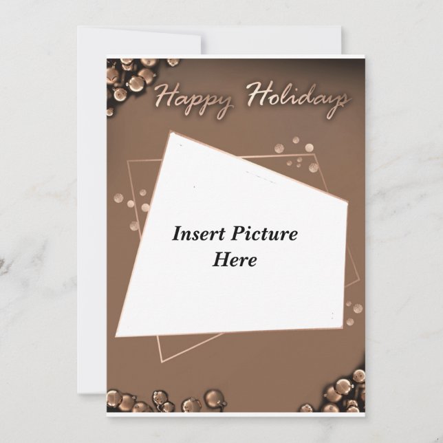 Cartes Pour Fêtes Annuelles  Insérer une photo (Devant)