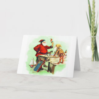 Cartes Pour Fêtes Annuelles Inspection de Père Noël