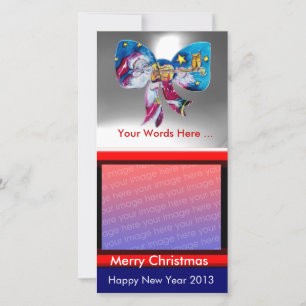 CARTES POUR FÊTES ANNUELLES INSPIRÉ PÈRE NOËL CHRISTMAS BOW
