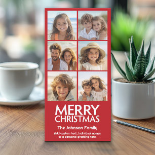 Cartes Pour Fêtes Annuelles Instagram 6 Photo Collage avec Joyeux Noël