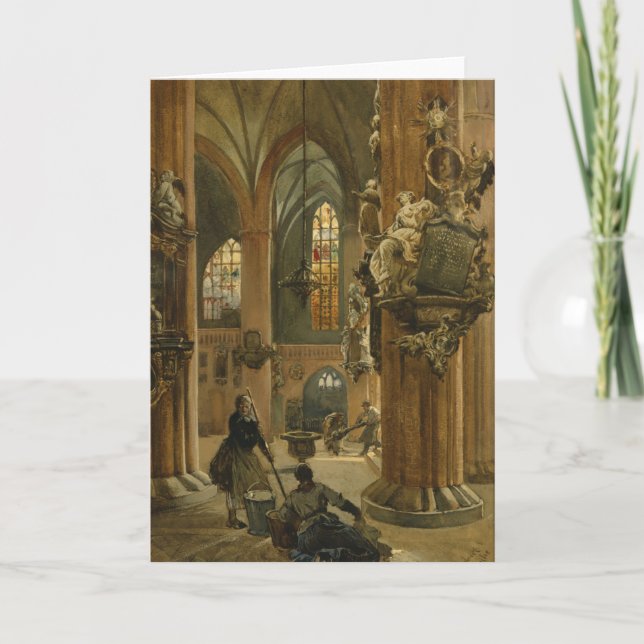 Cartes Pour Fêtes Annuelles Intérieur de l'église de Saint-Nicolas, Berlin (Devant)