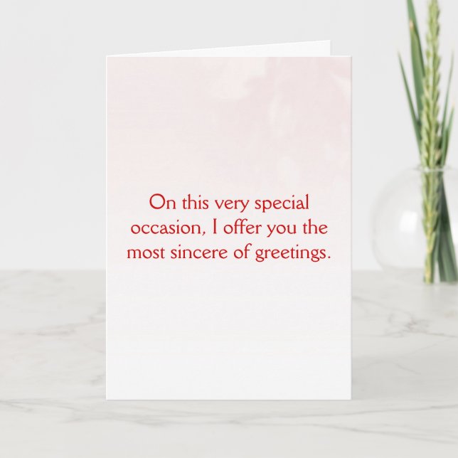 Cartes Pour Fêtes Annuelles Interprétation peu profonde heureuse de jour roman (Devant)