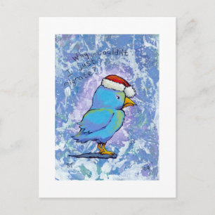 Cartes Pour Fêtes Annuelles Intitulé : Minuscule Art #598 - Angry Père Noël Bi