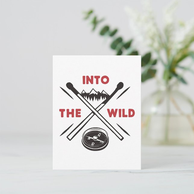 Cartes Pour Fêtes Annuelles Into the Wild Adventure Survie sauvage (Créateur téléchargé)