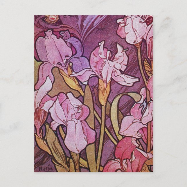 Cartes Pour Fêtes Annuelles Iris pourpre (Devant)