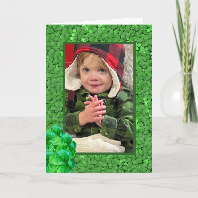 Cartes Pour Fêtes Annuelles Irish Clover Bonne Saint Patrick's Day (Devant)