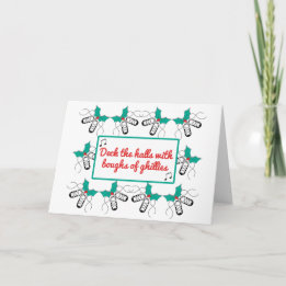 Cartes Pour Fêtes Annuelles Irish Dance Christmas Card - Ghillies et Holly