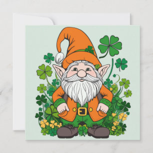Cartes Pour Fêtes Annuelles Irish Gnome