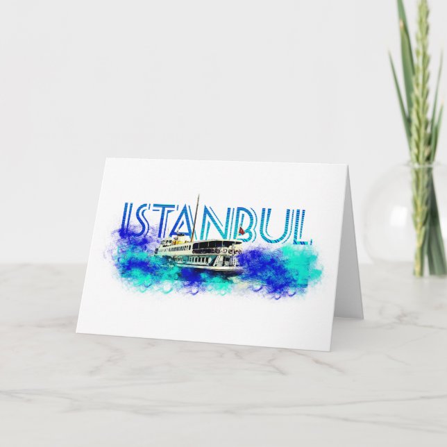 Cartes Pour Fêtes Annuelles Istanbul (Devant)