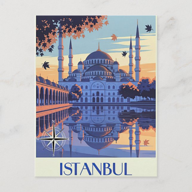 Cartes Pour Fêtes Annuelles Istanbul, Turkey travel  (Devant)