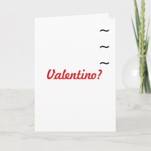Cartes Pour Fêtes Annuelles Italian Guy's  Valentine