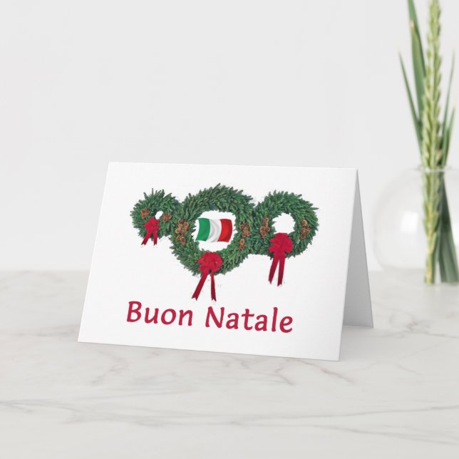Cartes Pour Fêtes Annuelles Italie Noël 2 (Devant)
