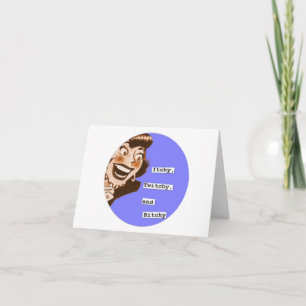 Cartes Pour Fêtes Annuelles ITCHY, TWITCHY ET BITCHY Anti-Valentin