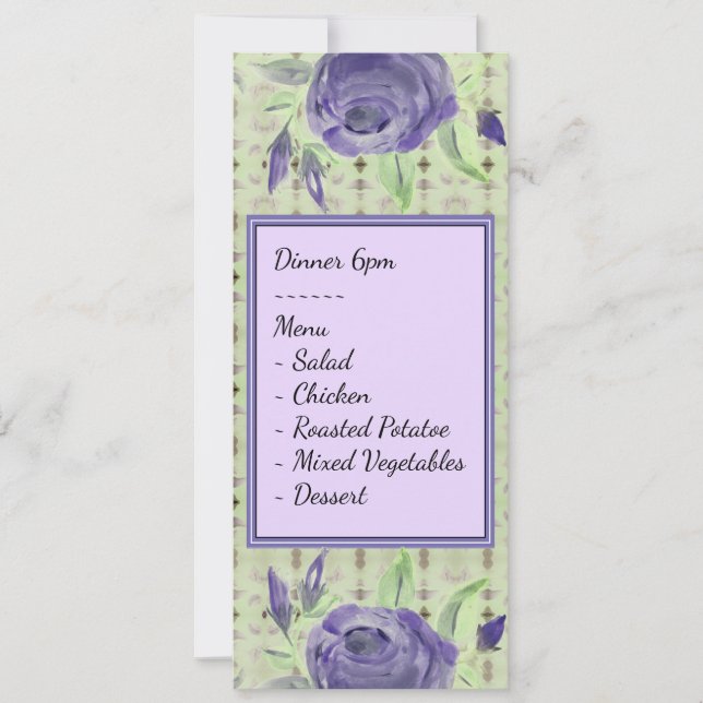Cartes Pour Fêtes Annuelles Itinéraire de table Mariage (Devant)