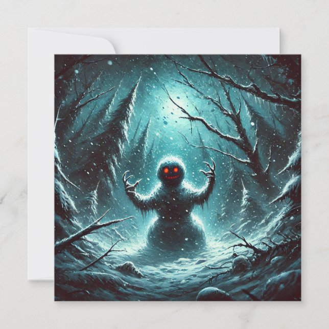 Cartes Pour Fêtes Annuelles Jack Frost Snowman Noël (Devant)