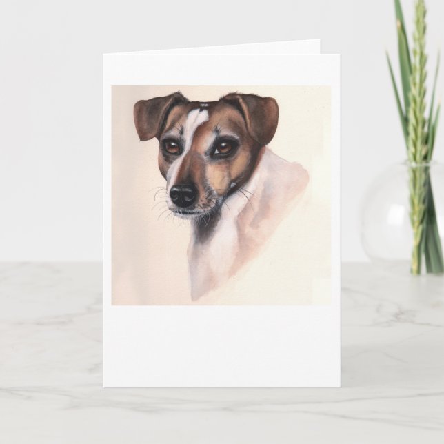 Cartes Pour Fêtes Annuelles Jack Rusell Terrier (Devant)