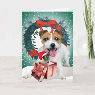 Cartes Pour Fêtes Annuelles Jack Russell Christmas Times