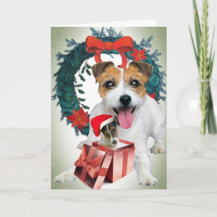 Cartes Pour Fêtes Annuelles Jack Russell Christmas Times