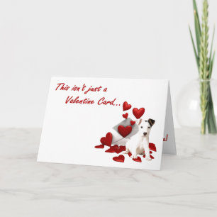 Cartes Pour Fêtes Annuelles Jack Russell Terrier I Wuf You Valentine