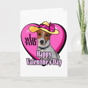 Cartes Pour Fêtes Annuelles Jack Russell Terrier Valentines