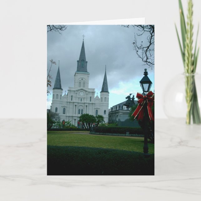 Cartes Pour Fêtes Annuelles Jackson Carré à Noël (Devant)